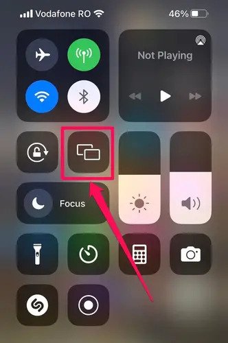 AirPlay-Kontrollzentrum