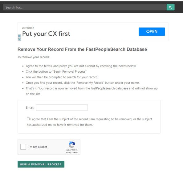 Opt Out Fast People Search